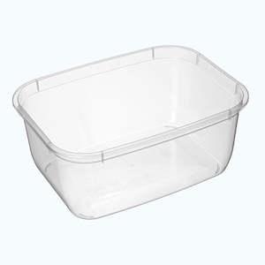 Bonware B1200-1713RR 1200ml Premium Rectangle Container | 25/Pack