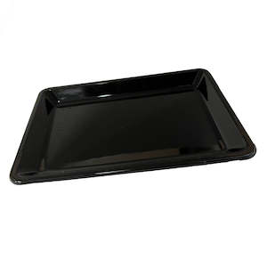 FE610 Plastic PET Food Tray Black 250x154x17mm 500/Ctn