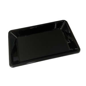 FE85 Plastic PET Food Tray Black 200x125x26mm 1000/Ctn