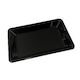 FE85 Plastic PET Food Tray Black 200x125x26mm 1000/Ctn