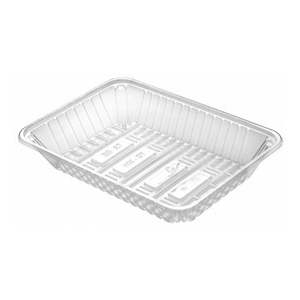 TG-30H PET Clear Plastic Food Tray 225x158x39mm 600/Ctn