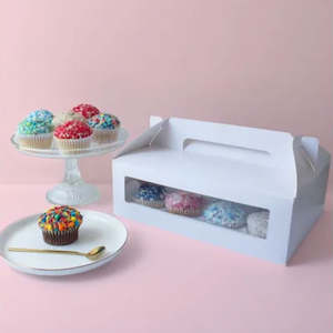 GoBake Window 12 Cupcake Box with Handle | 1/Pack