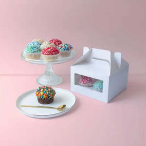 GoBake Window 4 Cupcake Box with Handle | 2/Pack