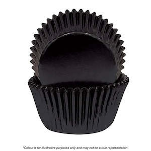 Cake Craft 390 Baking Cups Foil Black | 72/Pack