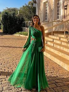 Green Dress Cut-out