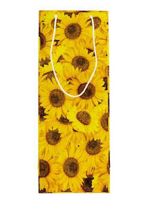 Wine Bottle Bag Sunflowers Pattern - SQUARE