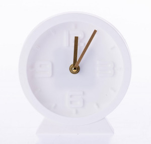 Home Co. Lara Table Clock White