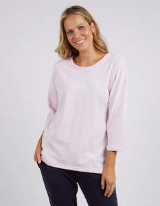 Jumper: Elm Annie 3/4 Sleeve Tee Pale Pink