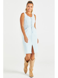 Sass Marcia Denim Dress 94 Snow Wash