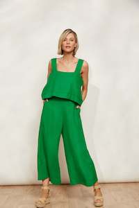 Eb & Ive Halcyon Crop Pant Emerald