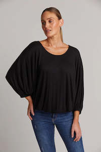 Eb Ive: Eb & Ive Studio Jersey Relaxed Top Ebony