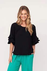 Tops: Lemon Tree Design Lovella Top Black