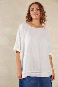 Tops: Haven Florence Relaxed Top Bianco