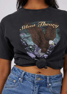 Silent Theory Joshua Tree Tie Tee Washed Black