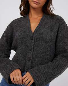 Silent Theory Eden Knit Cardi Charcoal