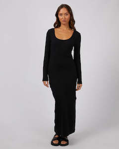 Silent Theory Hazel L/S Maxi Dress Black