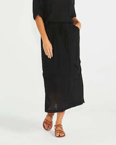 Sass Raya Cargo Skirt Black