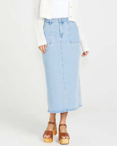 Sass Isella Denim Skirt Sandwash