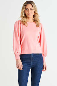 Betty Basics Charlotte Knit Jumper Pretty Pink