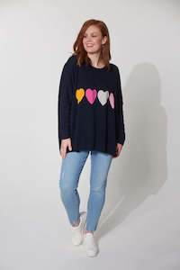 Haven Boden Heart Jumper Midnight