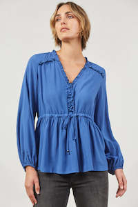 Isle of Mine Euphoria Tie Top Azure