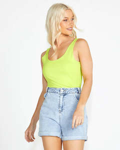 Sass Cassie Singlet Lime