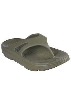 Skechers Mens Recovery Sandals Olive