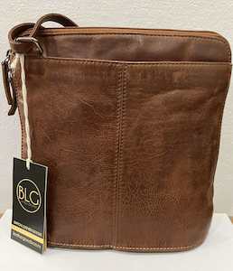 Baron Paris Leather Handbag Cognac