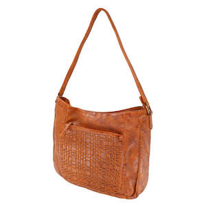 Handbags Wallets: Baron Hand Finished Shoulder Bag Tan