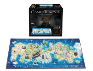 Game Of Thrones  Mini Puzzle Of Westeros  350 + Pcs