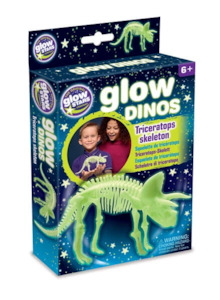 GLOW DINO TRICERATOPS SKELETON