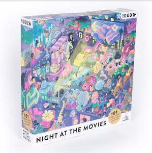 Toy: Night at the Movies Puzzle\Game, 1000pcs