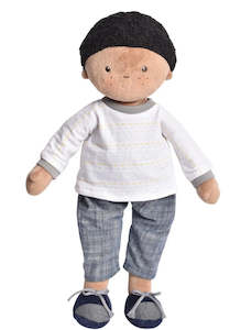 Jayden- Dark Skin Boy, Natural, Sustainable, Ethical, Handmade, 42cm