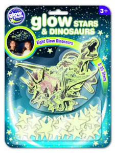 Glow Stars And Dinosaurs  43pcs