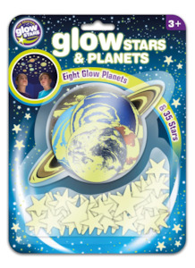 Toy: Glow Stars And Planets  8 Planets + 35 Stars