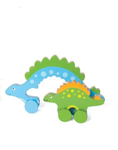 MUMMY & BABY PUSH TOY - STEGO