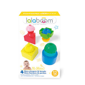 Lalaboom Shapes (4 Shapes & 8pc Beads)