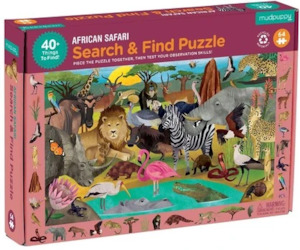 Search & Find African Safari 64 Piece Puzzle