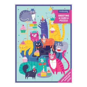 Toy: Cat Party Party Greeting Card Puzzle