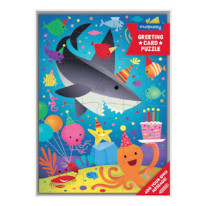 Shark Party Greeting Card Puzzle