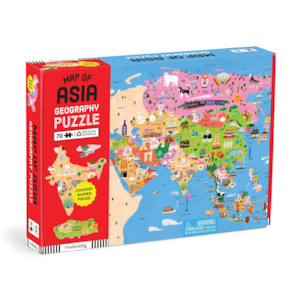 Map of Asia 70 piece Geography Puzzle