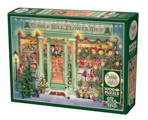 Toy: Christmas Flower Shop, 1000pc puzzle, Compact