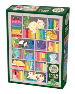 Rainbow Cat Quilt, 1000pc Puzzle, Compact