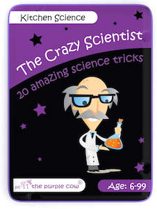 Crazy Scientist Kitchen Science Activity Cards  20 Experiments