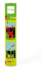 Toy: SCRATCH DARTS - DINOSAUR MAGNETIC 36X55CM 2-SIDED PRINTING