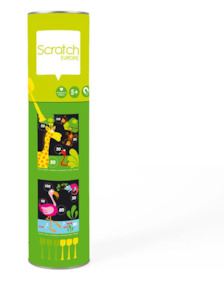 Toy: SCRATCH DARTS - SMALL ZOO MAGNETIC 24X30CM 2-SIDED PRINTING