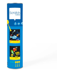 Toy: SCRATCH DARTS - SMALL SEA LIFE 24X30CM 2 SIDED PRINTING