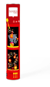 Toy: SCRATCH DARTS - CIRCUS MAGNETIC 36X55CM 2-SIDED PRINTING