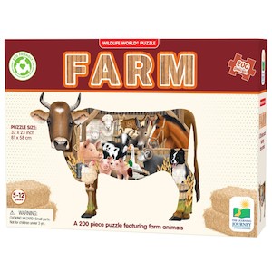 Wildlife World-Farm Puzzle (200pcs)