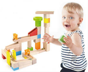 Toy: MARBLE RUN  WOODEN 3+  49PCS